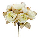 【ポイント10倍中 7/26 09:59迄】 造花 とりよせ品 ローズブッシュ クリーム バラ 薔薇 ばら インテリア インテリアフラワー フェイクフラワー シルクフラワー インテリアグリーン フェイクグリーン アートフラワー イミテーション 花材 花資材 素材 パレ