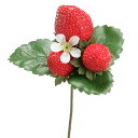 フェイクフルーツ とりよせ品 ストロベリーピック フェイクフード フェイクフルーツ インテリア イミテーション 花材 花資材 素材 材料 パーツ 装飾 手作り 安い ナチュラル 春 夏 秋 冬 高品質 リアル 本物そっくり 食べられない 食品サンプル 果物
