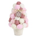 クリスマス ツリー 小さい とりよせ品 パステルピンクのふわふわツリー ツリー クリスマスツリー 50cm以下 造花 もみの木 葉っぱ オーナメント インテリア 雑貨 ディスプレイ デコレーション パーツ 材料 クリスマスリース イベント プレゼント ギフト