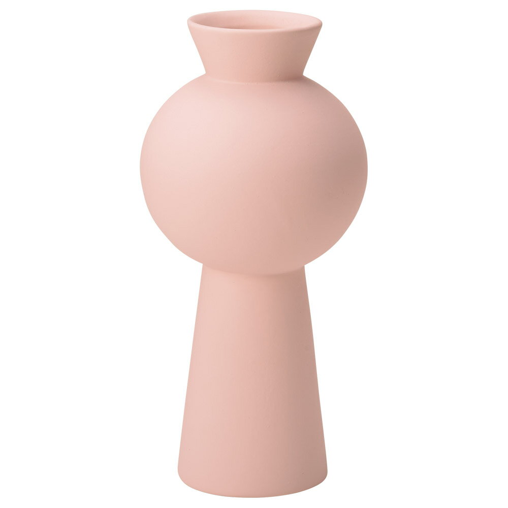 陶磁器 ベース とりよせ品 セラミックベース 花瓶 花器 ピンク セラミック フラワーベース コンポ