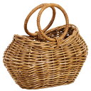 かご ベース とりよせ品 Lacak Basket丸ハンドルバック バスケット 花かご インテリア 花資材 花器 ベース アレンジ 安い 装飾 フラワーアレンジメント 土台 母の日 結婚式 クリスマス 正月 ハロウィン 二次会 お誕生日 お見舞い 記念日 ひな祭り 節句