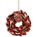 クリスマス リース とりよせ品 ドライ木の実のナチュラルリース 25cm ゴールデンルージュ 造花 クリスマスリース スワッグ ハンガー ツリー クリスマスツリー もみの木 葉っぱ オーナメント インテリア 雑貨 ディスプレイ デコレーション パーツ 材料 雪