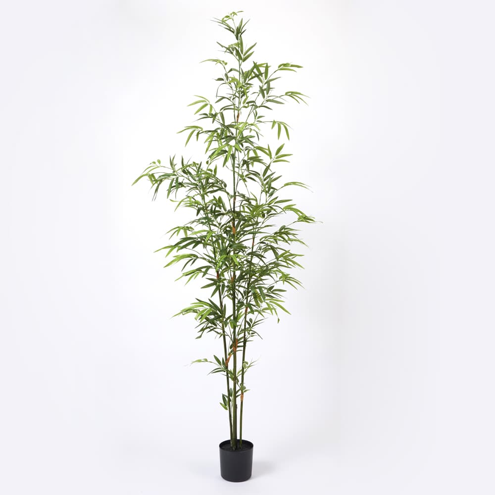 ポット 《 フェイクグリーン 観葉植物 》◆とりよせ品◆ バンブーポット グリーン観葉植物 観葉樹 フェイクグリーン リーフ おしゃれ 南国風 インテリア 人工観葉 インテリアフラワー フェイクフラワー 店舗装飾