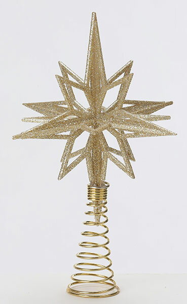 《 クリスマス オーナメント スター 星 》花びし/ハナビシ スターツリートップ シャンパンインテリア