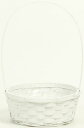 かご ベース とりよせ品 ホワイトバンブー手付アレンジ2L バスケット 花かご インテリア 花資材 花器 ベース アレンジ 安い 装飾 フラワーアレンジメント ...