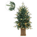 【ポイント10倍中 7/26 09:59迄】 クリスマス ツリー 【メーカー直送品】 ミックスパインツリー(70球LED常点ライト付)(ポット付)《代引決済・他商品と同梱不可》 人工植物 イミテーショングリーン クリスマス クリスマスツリー LED アスカ ASCA アスカ商会
