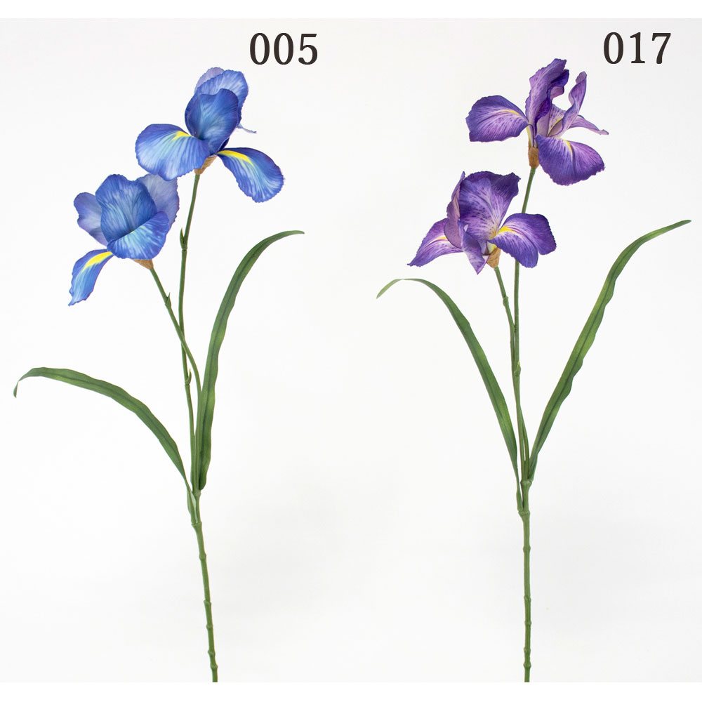 造花 とりよせ品 ツインアイリス あやめ 花菖蒲 アヤメ 紫 パープル 青 ブルー 杜若 カキツバタ