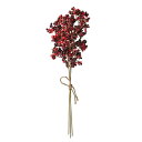 クリスマス 実もの 造花 グリーン とりよせ品 ベリーバンドル(3本/1束) グリッターレッド クリスマス クリスマス装飾 クリスマス飾り クリスマスアレンジ ラメ キラキラ グリッター 木の実 造花 オーナメント 雑貨 パレ