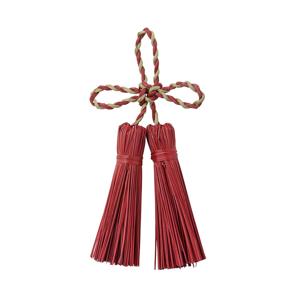 【P10倍 】 お正月飾り ベース とりよせ品 縁結びS レッド お正月飾り お正月アレンジ お正月インテリア お正月小物 和風 和モダン 和雑貨 縁起物 い草 イグサ 工芸品 縁結び 玄関 パレ