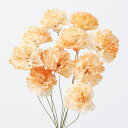 ★P10倍 10/14 20時から★ ハンドメイドフラワー 花材 即日出荷 ソーラーシフォンカーネーション・小 ホワイトオレンジ ドライフラワー ソーラー ハン...