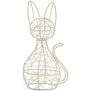 アレンジベース ワイヤー とりよせ品 ワイヤー猫 S 白 ワイヤー 壁掛け インテリア 花資材 花器 ベース アレンジ 安い 装飾 フラワーアレンジメント 土台 母の日 結婚式 クリスマス 正月 ハロウィン 二次会 お誕生日 お見舞い 記念日 ひな祭り 節句 お盆