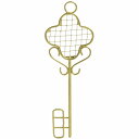 《 アレンジベース 》◆とりよせ品◆SG Wonder zone ワイヤーKEY クラブ 金 ワイヤー 壁掛け インテリア 花資材 花器 ベース アレンジ 安い 装飾 フラワーアレンジメント 土台 母の日