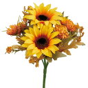 【ポイント10倍中 7/26 09:59迄】 造花 とりよせ品 サンフラワーMIXブッシュ 向日葵 ヒマワリ ひまわり 南国 トロピカル インテリア インテリアフラワー フェイクフラワー シルクフラワー インテリアグリーン フェイクグリーン アートフラワー 夏 ビバ工芸