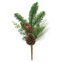 クリスマス 造花 グリーン とりよせ品 ミックスパインピック クリスマス クリスマスインテリア クリスマスアレンジ 装飾 木の実 松ぼっくり まつぼっくり 人工植物 インテリアグリーン フェイクグリーン フェイク観葉植物 ピック アスカ ASCA アスカ商会