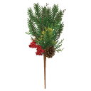 クリスマス 造花 グリーン とりよせ品 ミックスパインピック クリスマス クリスマスインテリア クリスマスアレンジ 装飾 木の実 松ぼっくり まつぼっくり 人工植物 インテリアグリーン フェイクグリーン フェイク観葉植物 ピック アスカ ASCA アスカ商会