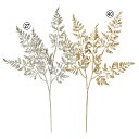 クリスマス 造花 グリーン とりよせ品 グリッターファーンピック キラキラ アレンジベース 金 金色 ゴールド シャンパン シダ リーフ ホーリー 葉っぱ 造花 オーナメント クリスマス クリスマスリース インテリア 雑貨 パーツ 雪 アスカ ASCA アスカ商会