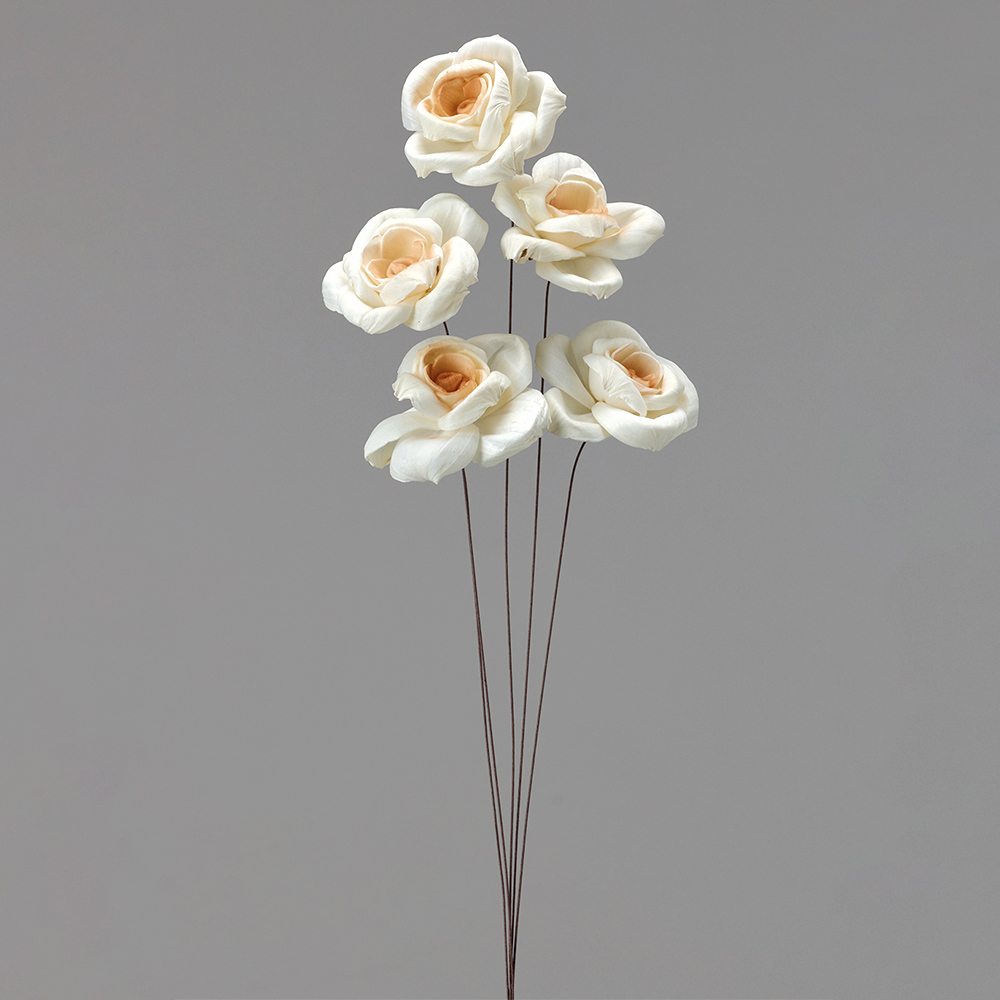 【P10倍 】 ハンドメイドフラワー 花材 とりよせ品 ソーラーアリスローズ 花材 素材 材料 パーツ ソラフラワー ハンドメイドフラワー 白 ホワイト 薔薇 バラ スワッグ リース 大地農園