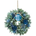 クリスマス リース ドライフラワー アレンジ とりよせ品 ドライ木の実のクリスマスリース 25cm セージブルー クリスマスリース クリスマスインテリア ドライフラワー ギフト