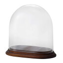 ガラス ベース とりよせ品 Oval Glass Dome with Wood(オーバルガラスドームウィズウッド)* 花瓶 コンポート インテリア 花資材 花器...