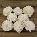★P10倍 10/14 20時から★ ハンドメイドフラワー 花材 即日出荷 ソーラーダリア・6cm ホワイト ドライフラワー ソーラー ハンドメイドフラワー 花...
