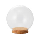 《 ガラス ベース 》◆とりよせ品◆Clay Glass Dome with Cork(グラスドーム ウィズ コルク)* CLEARコンポート インテリア 花資材 花器 ベース アレンジ 安い 装飾 土台