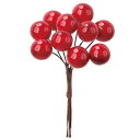 フェイクフルーツ 造花 グリーン 実 とりよせ品 ベリーピック(1袋6束入) インテリア イミテーション 花材 花資材 素材 材料 パーツ 装飾 手作り 安い ...