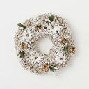 クリスマス リース とりよせ品 ジーヴルリース(S) 造花 クリスマスリース スワッグ ハンガー ツリー クリスマスツリー もみの木 葉っぱ オーナメント インテリア 雑貨 ディスプレイ デコレーション パーツ 材料 イベント プレゼント ギフト パーティ 雪