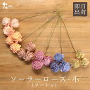 【ポイント10倍中 7/11 09:59迄】 ハンドメイドフラワー 花材 即日出荷 ソーラーローズ・小・ツートン(1束10本) 花材 素材 材料 パーツ.ソラフ...
