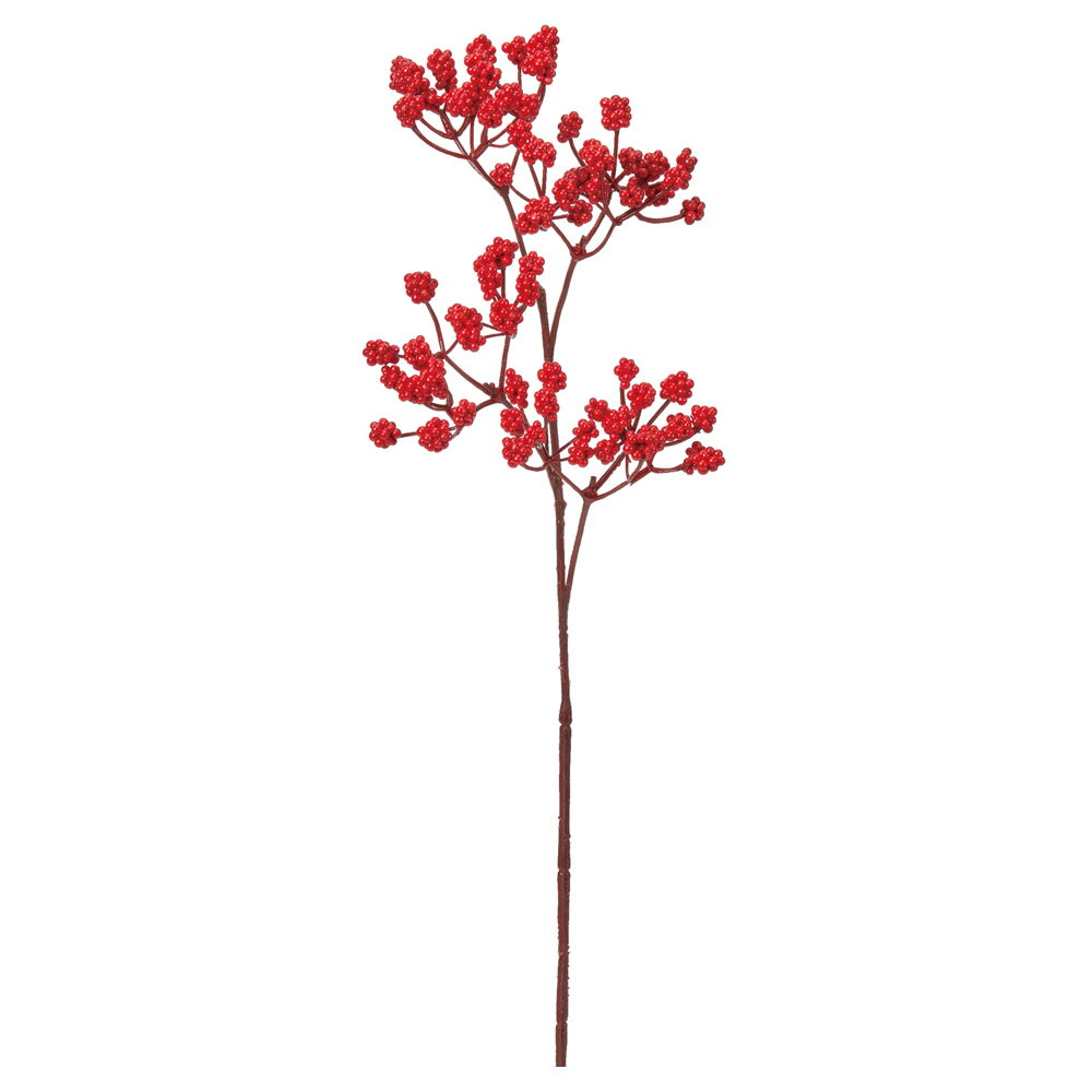 【P10倍 】 正月 造花 グリーン 実 とりよせ品 ベリーピック 木の実 縁起物 お正月 お正月アレンジ お正月花材 和 和風 和モダン 日本風 赤 黒 造花 フェイク 冬 アスカ ASCA アスカ商会