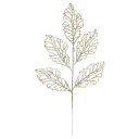 クリスマス 造花 グリーン とりよせ品 グリッタースノーリーフピック ラメ キラキラ アレンジベース ホワイト 白 白色 金色 ゴールド リーフ ホーリー 葉っぱ 造花 オーナメント クリスマス クリスマスリース インテリア 雑貨 雪 アスカ ASCA アスカ商会