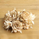 ★P10倍 10/14 20時から★ ハンドメイドフラワー 花材 即日出荷 ソラ ロータスローズ M B(茶) ドライフラワー ソラ ソーラー 自然素材 花材 ...