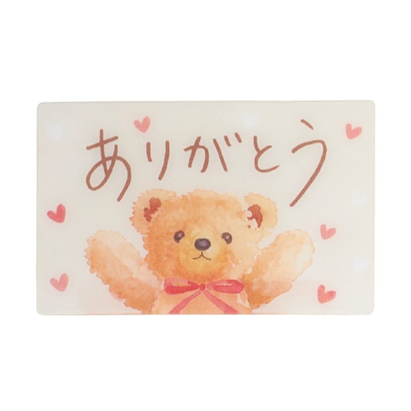 《 ハンドメイド 資材 》★即日出荷★KEI 3Dサンクスカード くまさん パーツ アレンジメント