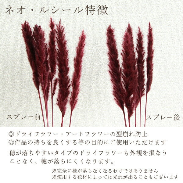《ハンドメイド資材》★即日出荷★松村工芸ネオ・ルシール;スプレー型崩れ防止くずれ止めスプレー穂落ち防止ドライフラワー資材パーツアレンジメントコサージュラッピングクラフトギフト