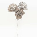 ハンドメイドフラワー 花材 即日出荷 マム 9cm ライトグレイ 花材 素材 材料 パーツ ドライフラワー ソラフラワー グレー グレイ ソーラーフラワー 菊 ...