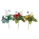 クリスマス 造花 とりよせ品 ホーリーミックスピック(1袋6本入) ピック 造花 もみの木 葉っぱ オーナメント クリスマス クリスマスリース インテリア 雑貨 ディスプレイ デコレーション パーツ 雪 アスカ ASCA アスカ商会