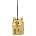 クリスマス オーナメント とりよせ品 ハウスオーナメント クリスマスオーナメント 家型 金 金色 ゴールド インテリア 雑貨 ディスプレイ パーツ 材料 アスカ...