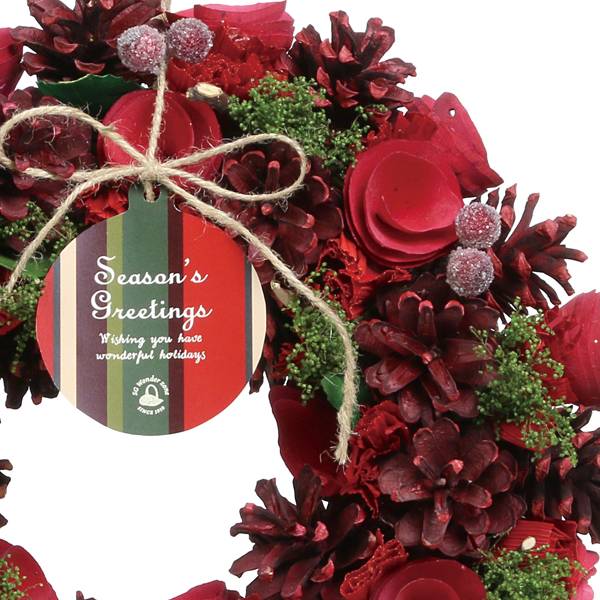葉っぱ オーナメント クリスマス インテリア 雑貨 ディスプレイ デコレーション パーツ 材料 クリスマスリース イベント プレゼント ギフト 雪 クリスマスツリー Wonder スワッグ とりよせ品 ドライ木の実のナチュラルリース もみの木 リース Sg Zone 最大12 Off