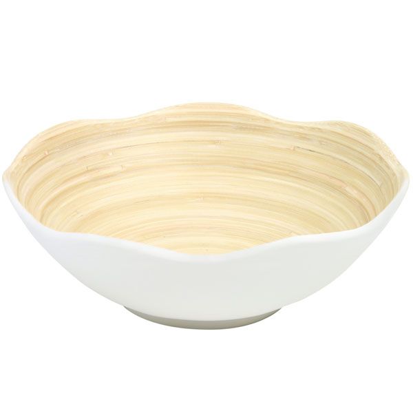 《 かご ベース 》◆とりよせ品◆SG Wonder zone Bamboo kuchen flower bowl L WH バスケット 鉢 ポット プランター インテリア 花資材 花器 ベース アレンジ