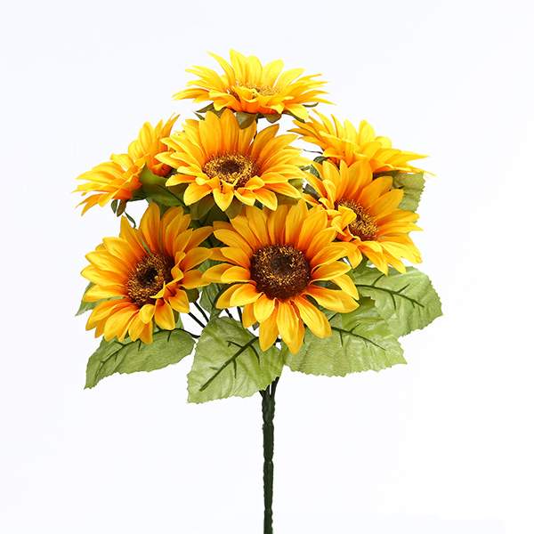 《 造花 》◆とりよせ品◆花びし サンフラワーブッシュ イエローヒマワリ 向日葵 南国 トロピカル インテリア インテリアフラワー フェイクフラワー シルクフラワー インテリアグリーン フェイクグリーン 夏のサムネイル