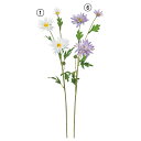 造花 とりよせ品 デージー×3 つぼみ×1 デイジー 雛菊 ヒナギク 白 ホワイト 紫 パープル インテリア インテリアフラワー フェイクフラワー シルクフラワ...