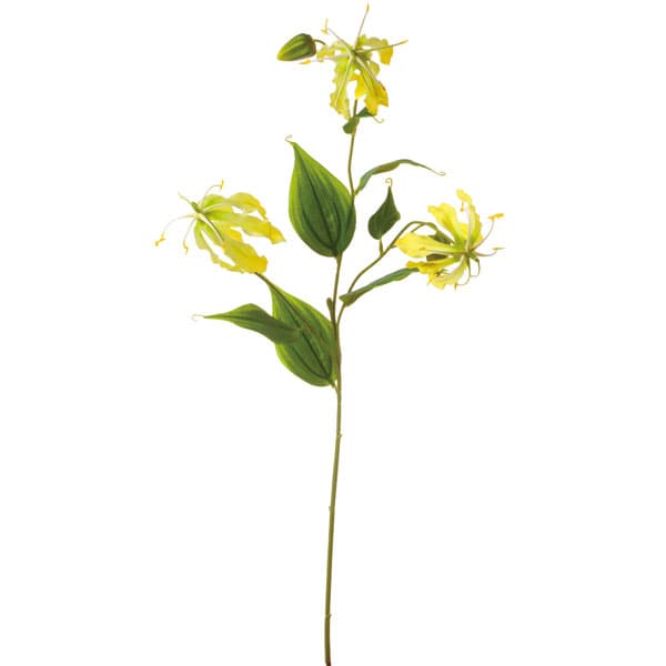 【ポイント10倍中 6/27 09:59迄】 造花 とりよせ品 グロリオサ イエロー アーティフィシャルフラワー インテリア インテリアフラワー フェイクフラワー シルクフラワー インテリアグリーン フェイクグリーン アートフラワー イミテーション 花材 ビバ工芸