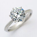 プラチナ大粒ダイヤモンドリング1.00ct Dカラー VS2 3Excellentカット GIA鑑定書付き