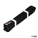 【ISAMI イサミ】F-500 日本製 黒朱子帯(サテン)厚芯地 5〜8号【受注生産】
