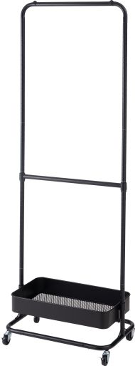 東谷(あずまや) ハンガーワゴン ブラック LFS-51BK【メーカー直送品】