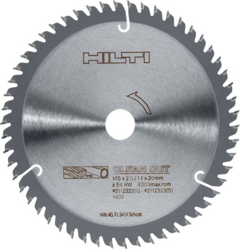 HILTI ヒルティ 丸ノコ用チップソー SCB WS CC 165x20 z54 (5) 2112323