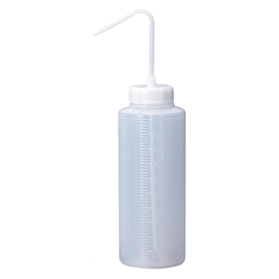 新潟精機（SK）PE広口洗浄ビン 丸 1000ml WPS-1000【メーカー直送品】