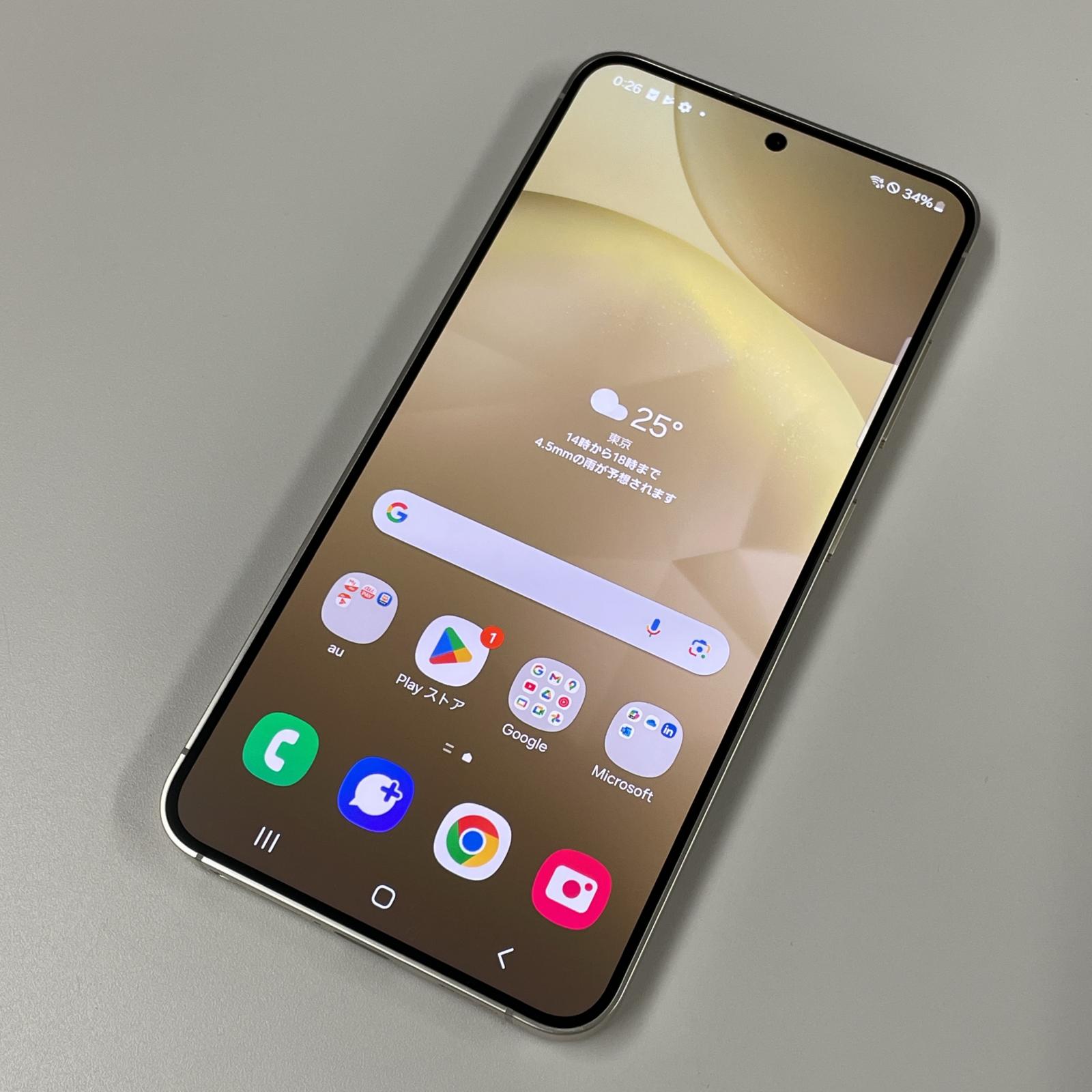 【中古】au Galaxy S24 SCG25 256GB アンバーイエロー SIMロック解除済 中古スマホ 中古iphone 保証付き 送料無料 白ロム 中古携帯