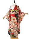 【成人式】振袖レンタル 振袖 ふりそで furisode 二十歳のお祝い せいじんしき 20歳 女性 着物 結納 結婚式 白×赤 花柄に松 155cm 160c...