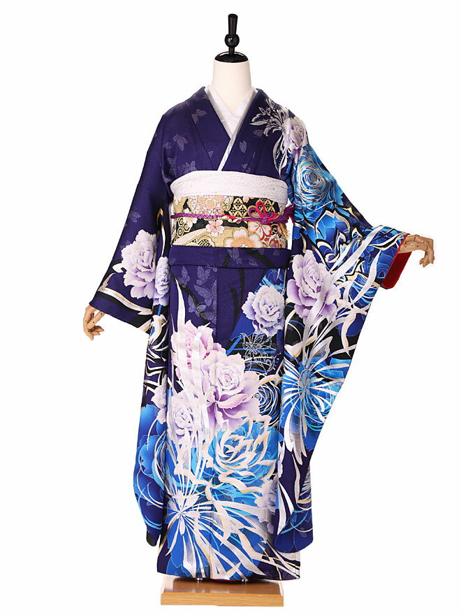 楽天市場】青 成人式(種類(着物)振袖)(着物|和服 楽天市場】青 成人式(種類(着物)振袖)(着物|和服