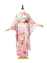 振袖 レンタル 成人式 ふりそで furisode 二十歳のお祝い せいじんしき 20歳 女性 着物 正絹 白 275 【レンタル】